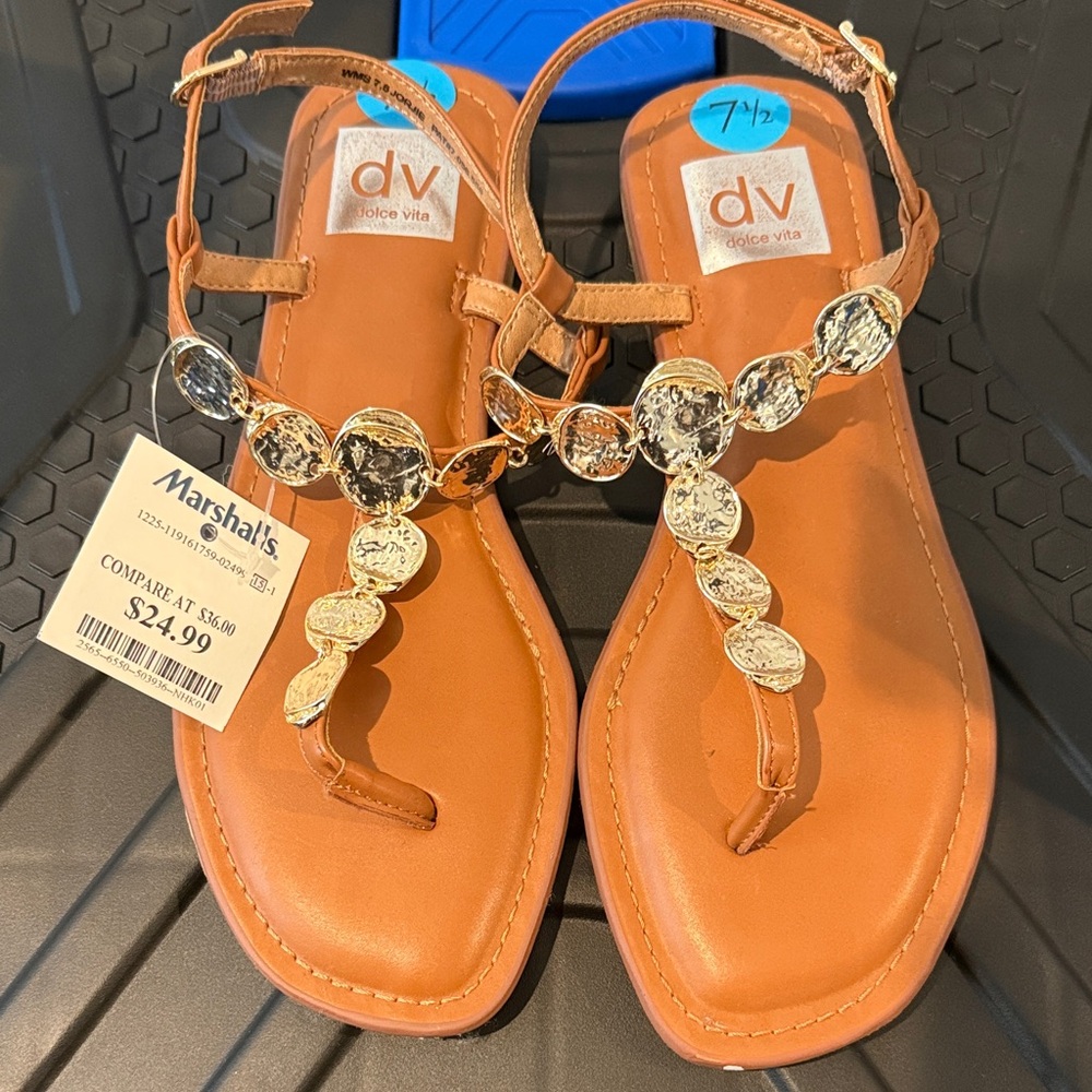 Dolce Vita Women's Sandals with Gold Accents